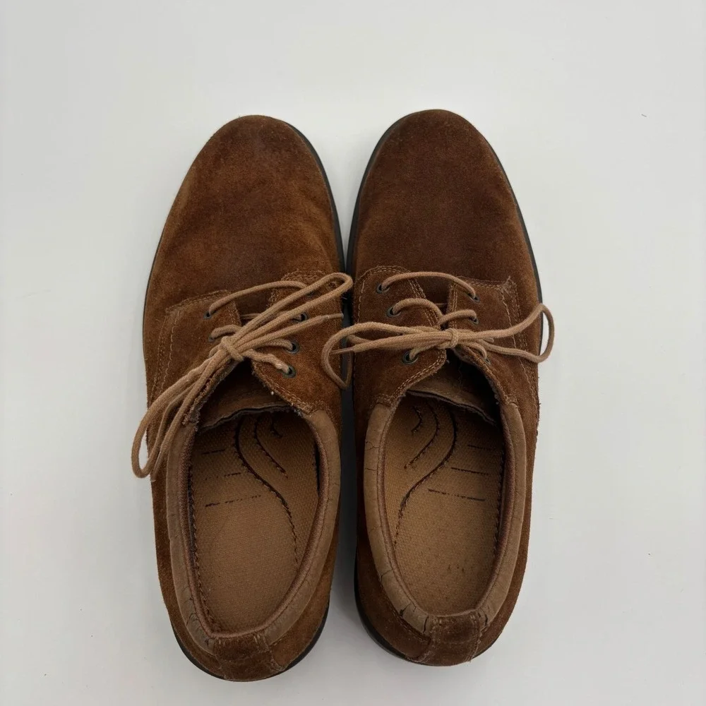 Skechers Oxford Shoes Mens 13 Brown‎ Excellent Y2K Chunky Suede 62338